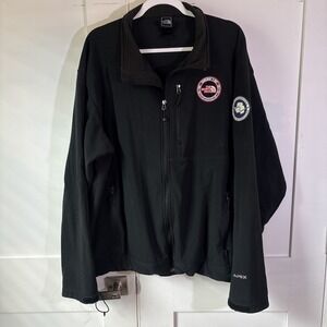 VTG Y2K Men's The North Face 90s w/Patches Black Jacket Shell XXL